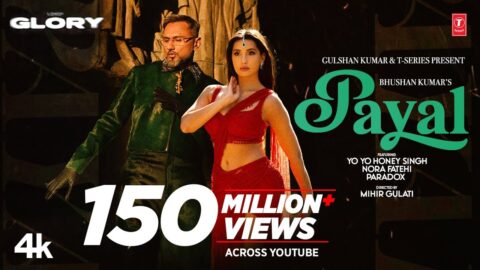 PAYAL SONG (Official Video): YO YO HONEY SINGH | NORA FATEHI | PARADOX | GLORY | BHUSHAN KUMAR