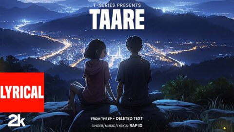 Taare (Lyrical Visualizer): Rap ID | From the EP "Deleted Text" | T-Series