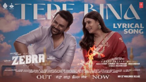 Tere Bina - Lyrical Video Song | Zebra | Daali Dhananjaya, Amrutha Iyengar | Ravi Basrur | Eashvar K